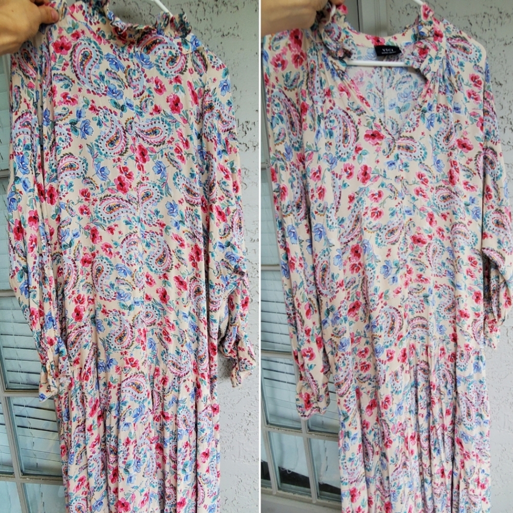 Vici Maxi Floral Print Dress Xs